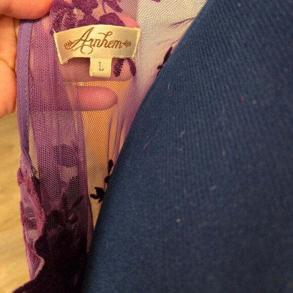 Arnhem Maple Lace Duster Dress, L, EUC - Picture 8 of 16